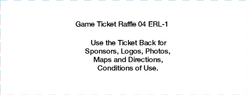 Game Ticket Raffle 04 ERL-1